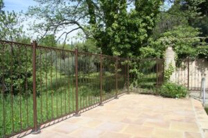 barrières en fer forgé