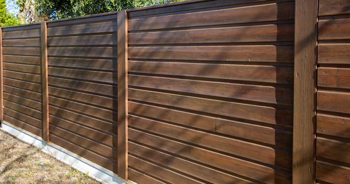 Clôture de jardin en bois